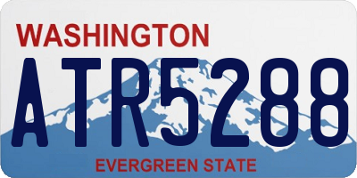 WA license plate ATR5288