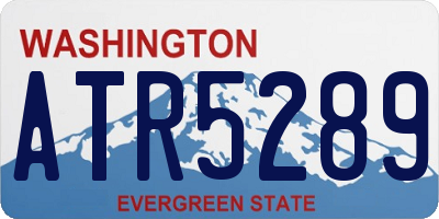 WA license plate ATR5289
