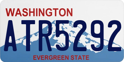 WA license plate ATR5292