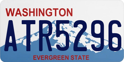 WA license plate ATR5296