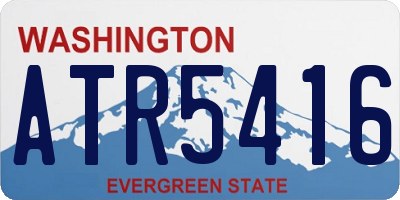 WA license plate ATR5416