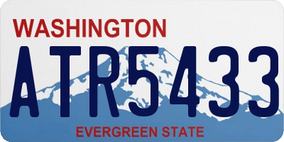 WA license plate ATR5433