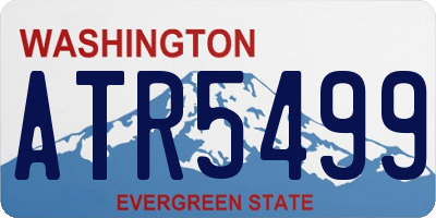 WA license plate ATR5499