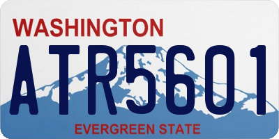 WA license plate ATR5601