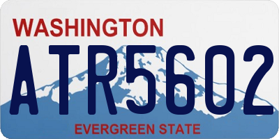 WA license plate ATR5602