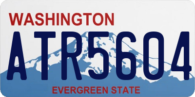 WA license plate ATR5604