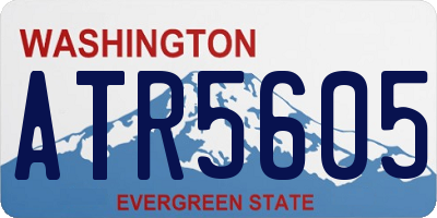 WA license plate ATR5605