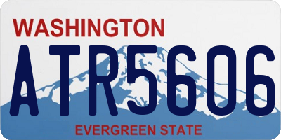 WA license plate ATR5606