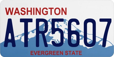 WA license plate ATR5607