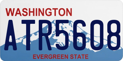 WA license plate ATR5608