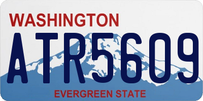 WA license plate ATR5609