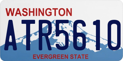 WA license plate ATR5610