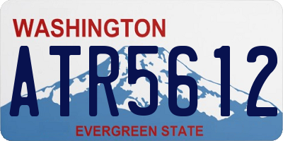 WA license plate ATR5612