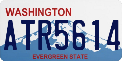 WA license plate ATR5614