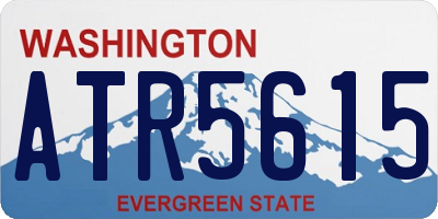 WA license plate ATR5615