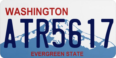 WA license plate ATR5617
