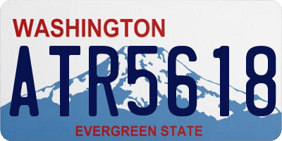 WA license plate ATR5618