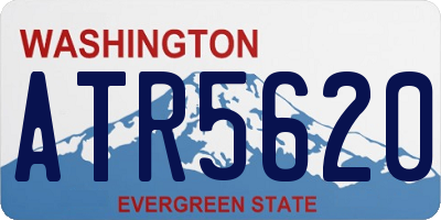 WA license plate ATR5620