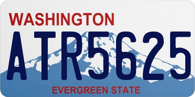 WA license plate ATR5625