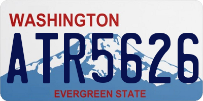 WA license plate ATR5626