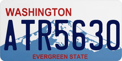 WA license plate ATR5630