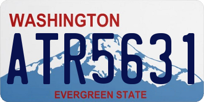 WA license plate ATR5631