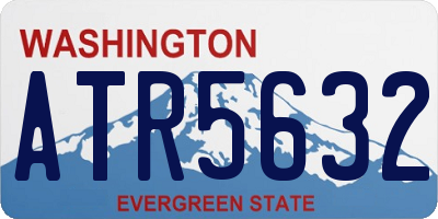 WA license plate ATR5632
