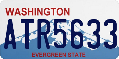 WA license plate ATR5633