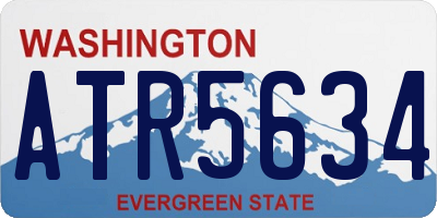 WA license plate ATR5634