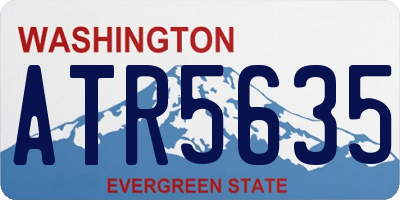 WA license plate ATR5635