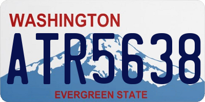WA license plate ATR5638