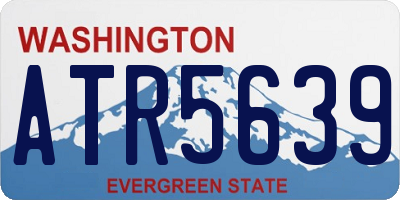 WA license plate ATR5639