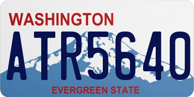 WA license plate ATR5640