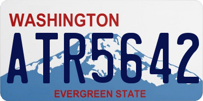 WA license plate ATR5642