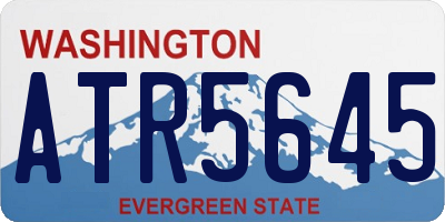 WA license plate ATR5645