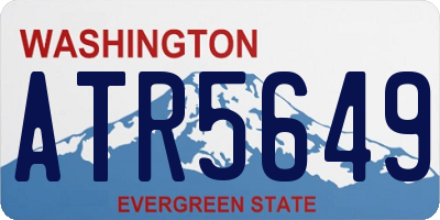 WA license plate ATR5649