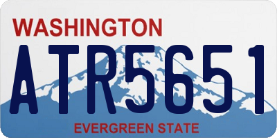 WA license plate ATR5651