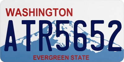 WA license plate ATR5652