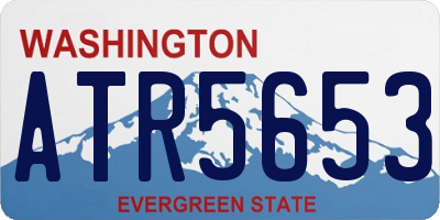 WA license plate ATR5653