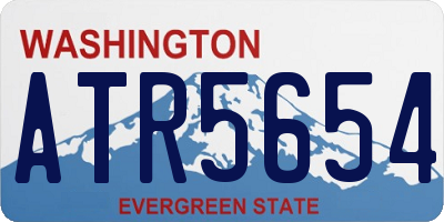 WA license plate ATR5654