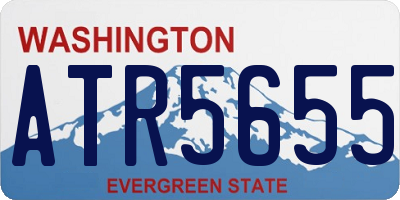 WA license plate ATR5655
