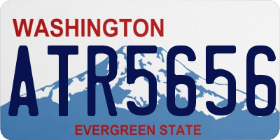 WA license plate ATR5656