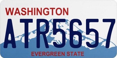 WA license plate ATR5657