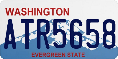 WA license plate ATR5658