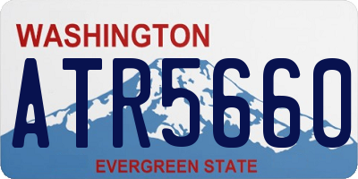 WA license plate ATR5660