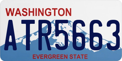 WA license plate ATR5663