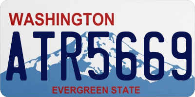 WA license plate ATR5669