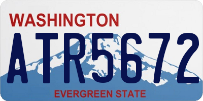 WA license plate ATR5672
