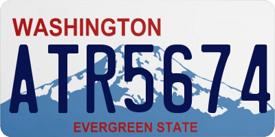 WA license plate ATR5674