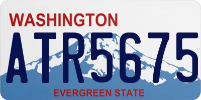 WA license plate ATR5675